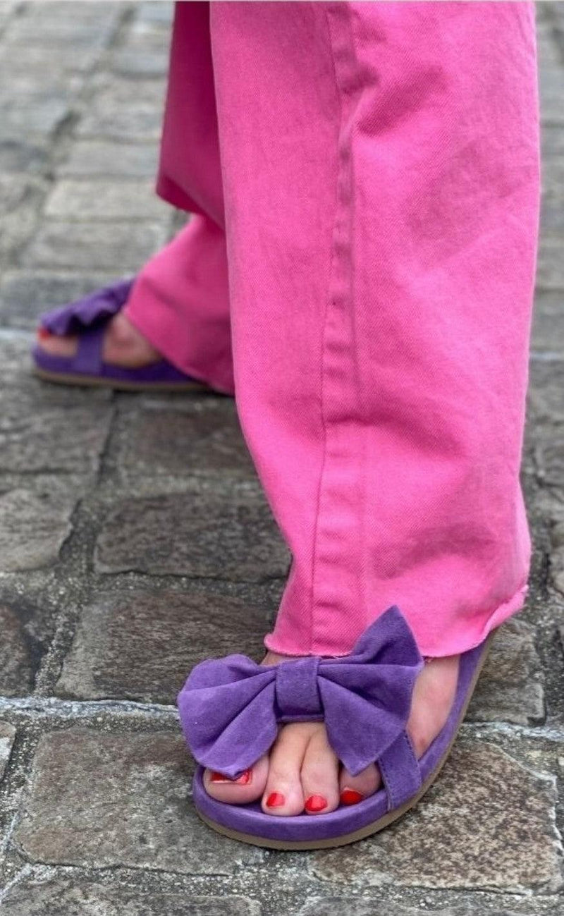 Copenhagen Shoes Sandaler By Josefine Valentin - Sky And Diamonds Suede - Orchid