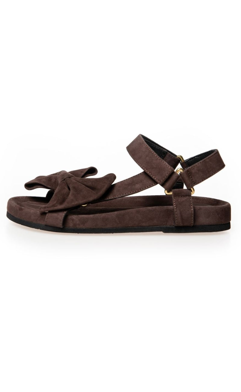 Copenhagen Shoes Sandaler - Sky And Diamonds 24 Suede - Dark Brown