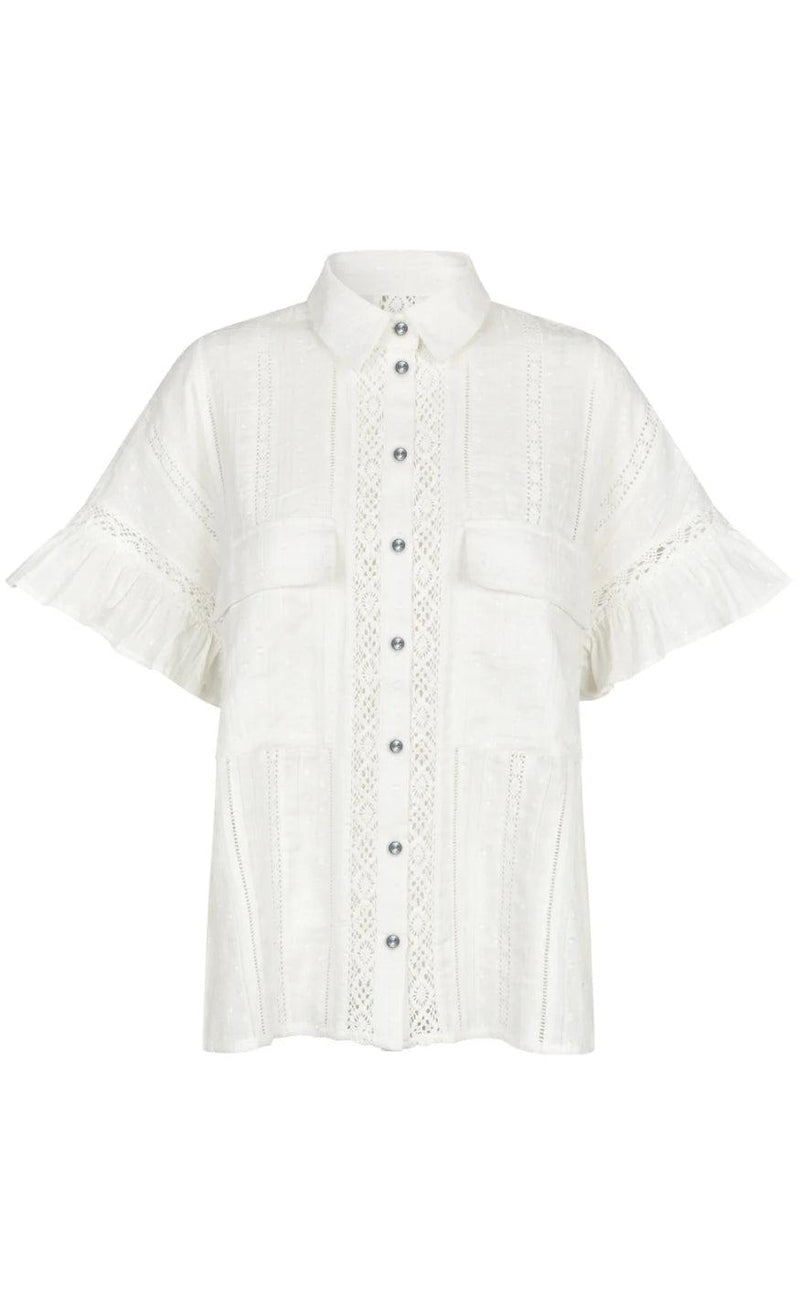 Cras Bluse - Barbera - White