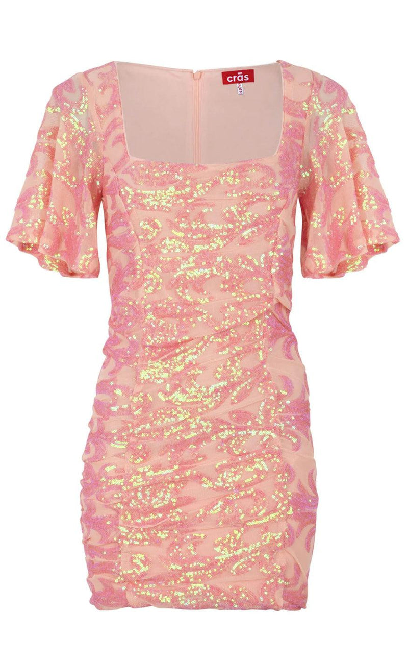 Cras Kjole - Clover - Coral Pink