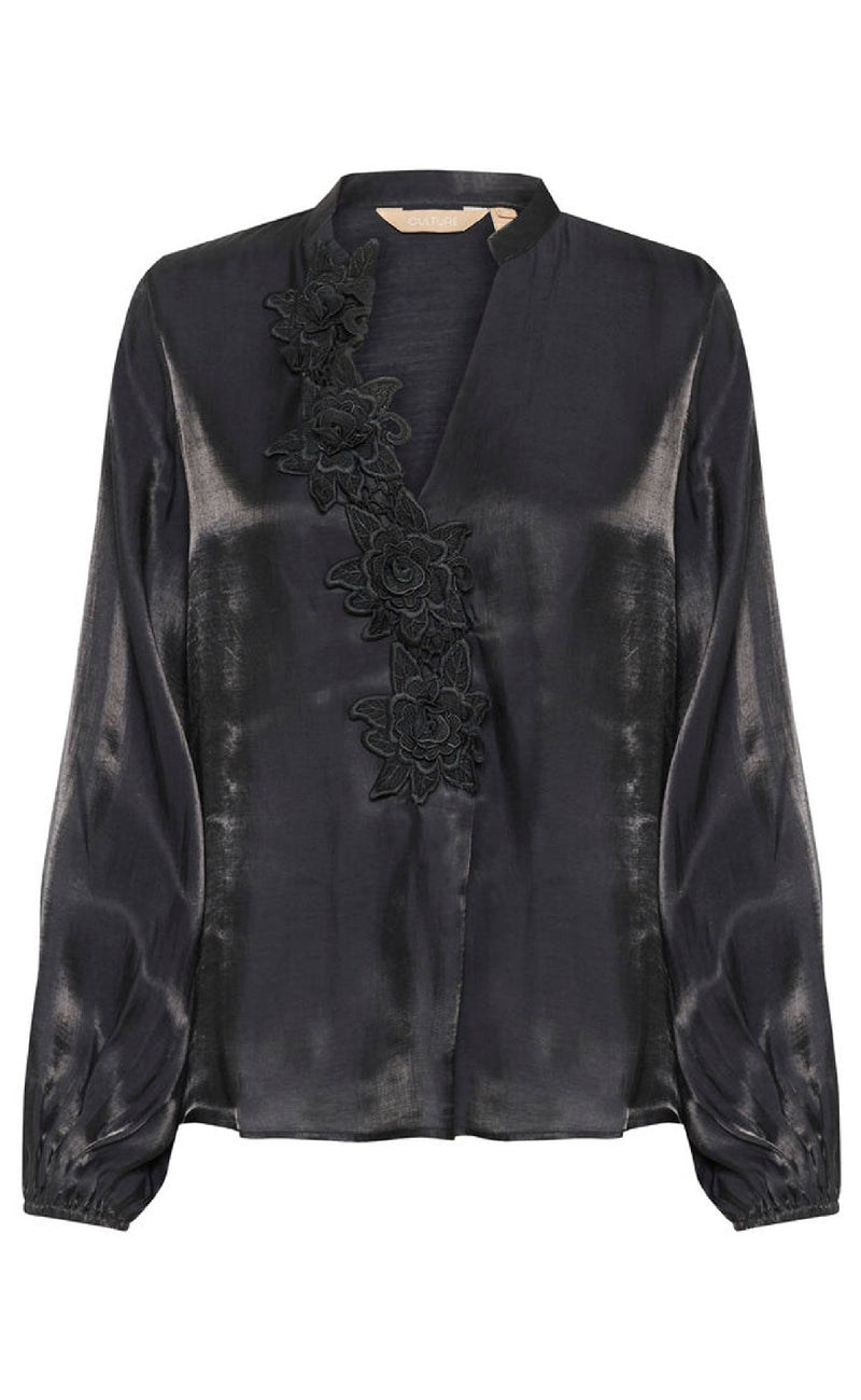 Culture Bluse - Fiola - Black