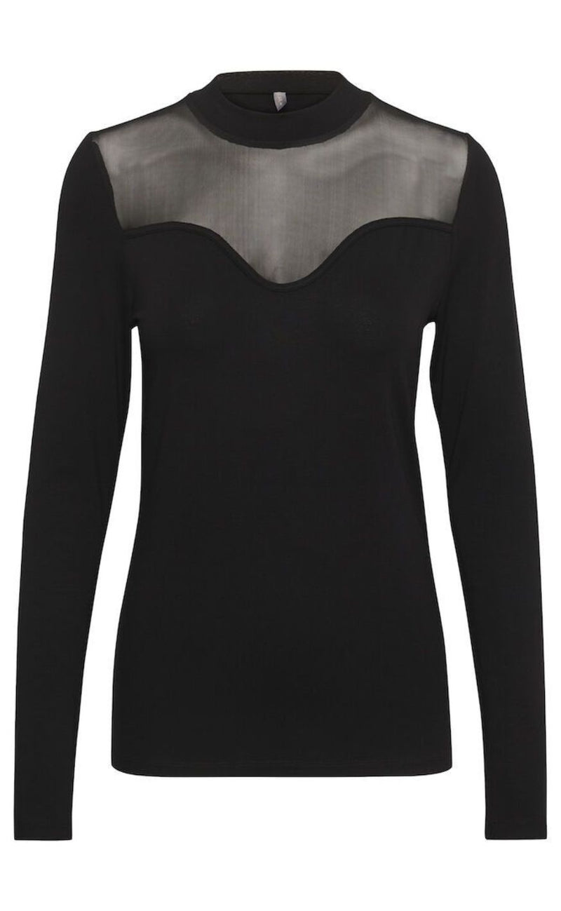 Culture Bluse - Grace Mesh - Black