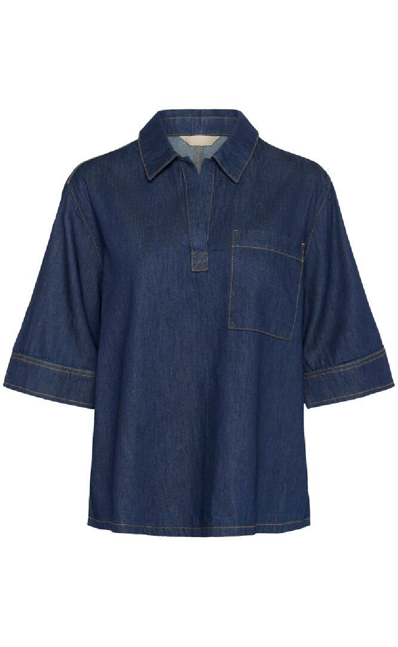 Culture Bluse - Pin Arpa - Rinse Wash