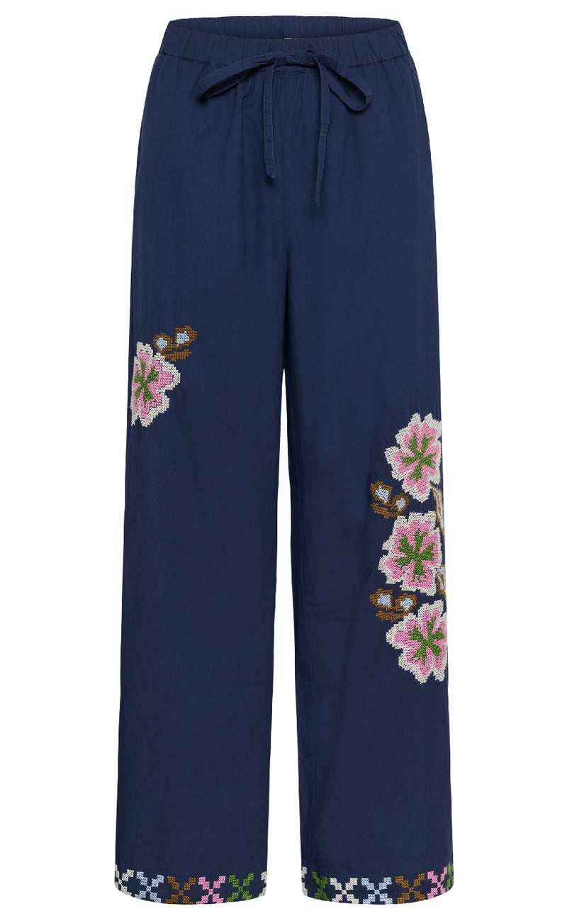Culture Bukser - Breezy - Dress Blues