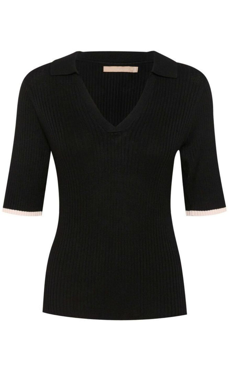 Culture Polo - Sabi Annemette - Black/Whitecap stripe