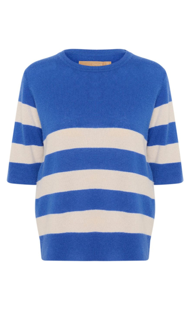 Culture Pullover - Callie Arrow Stripe - Victoria Blue/Whitecap Stripe