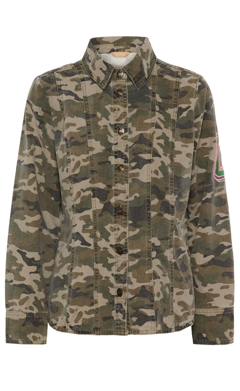 Culture Skjorte - Camilja - Camouflage