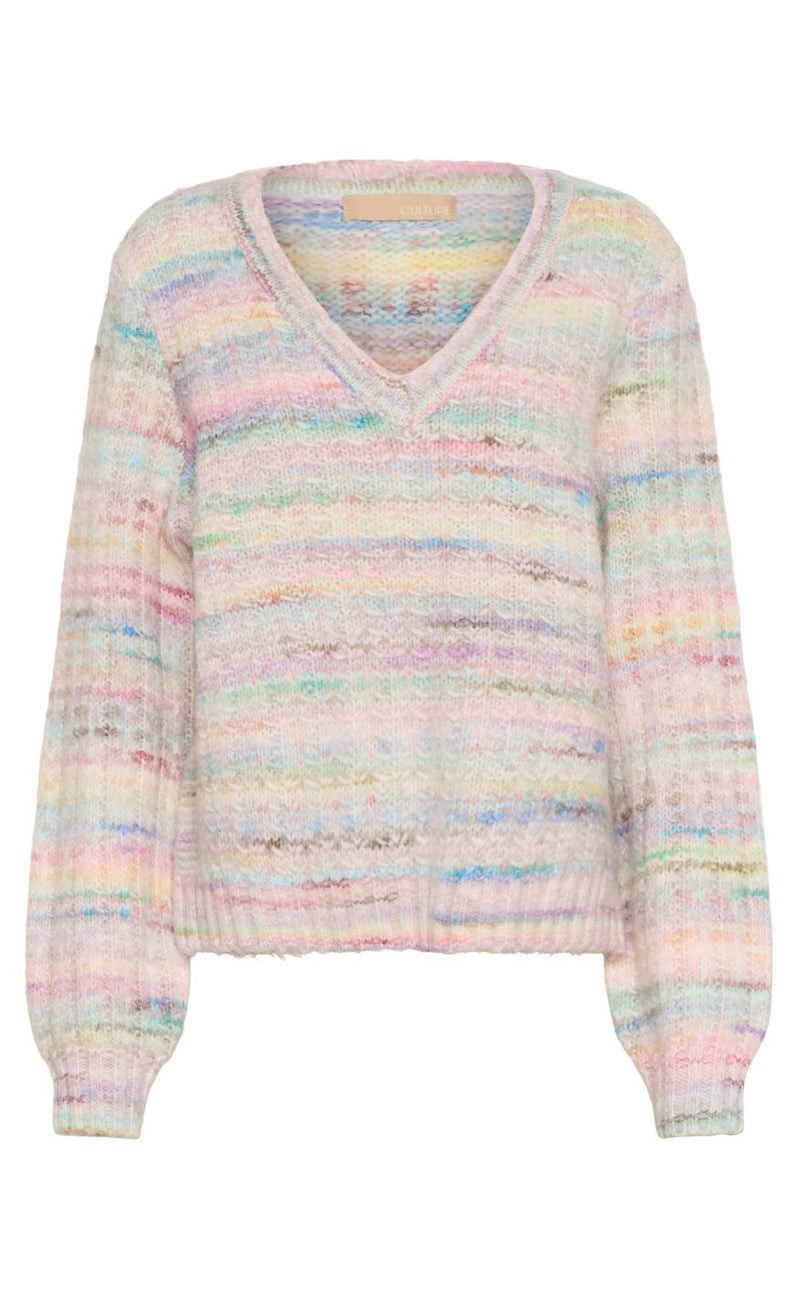 Culture Striktrøje - Bilo - Pink Multi
