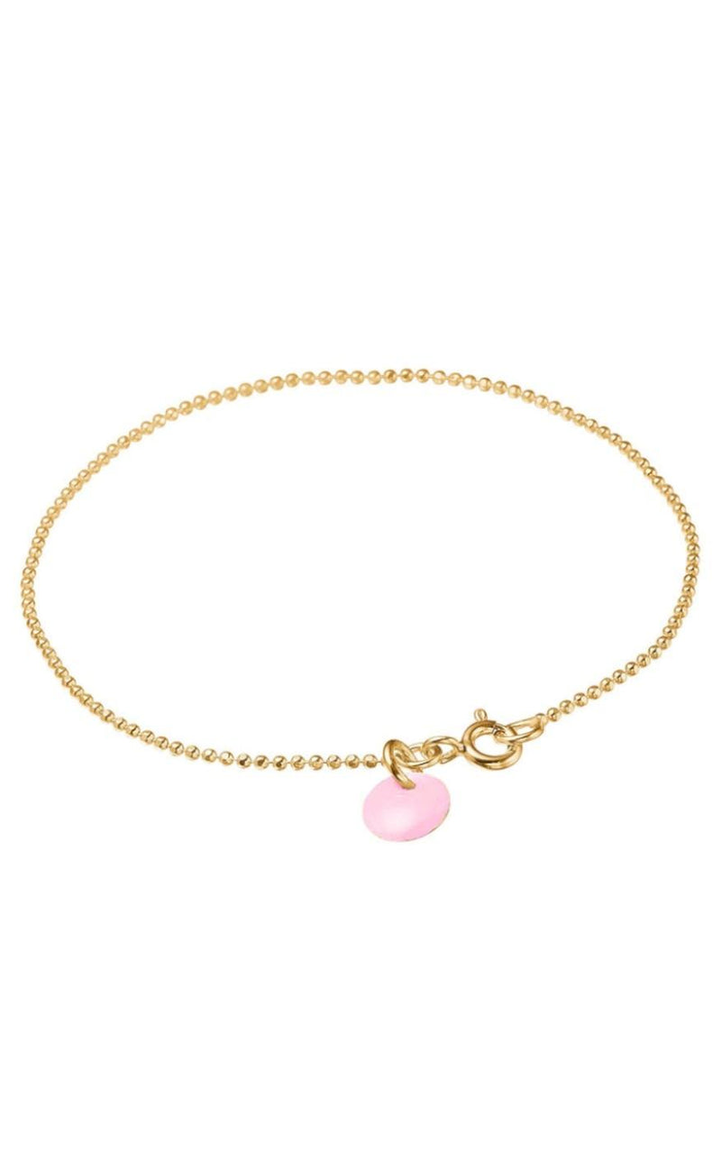 ENAMEL Copenhagen Armbånd - Ball Chain - Flamingo