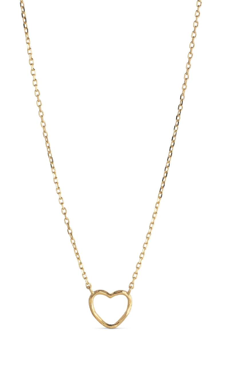 ENAMEL Copenhagen Halskæde - Organic Heart - Gold Colour
