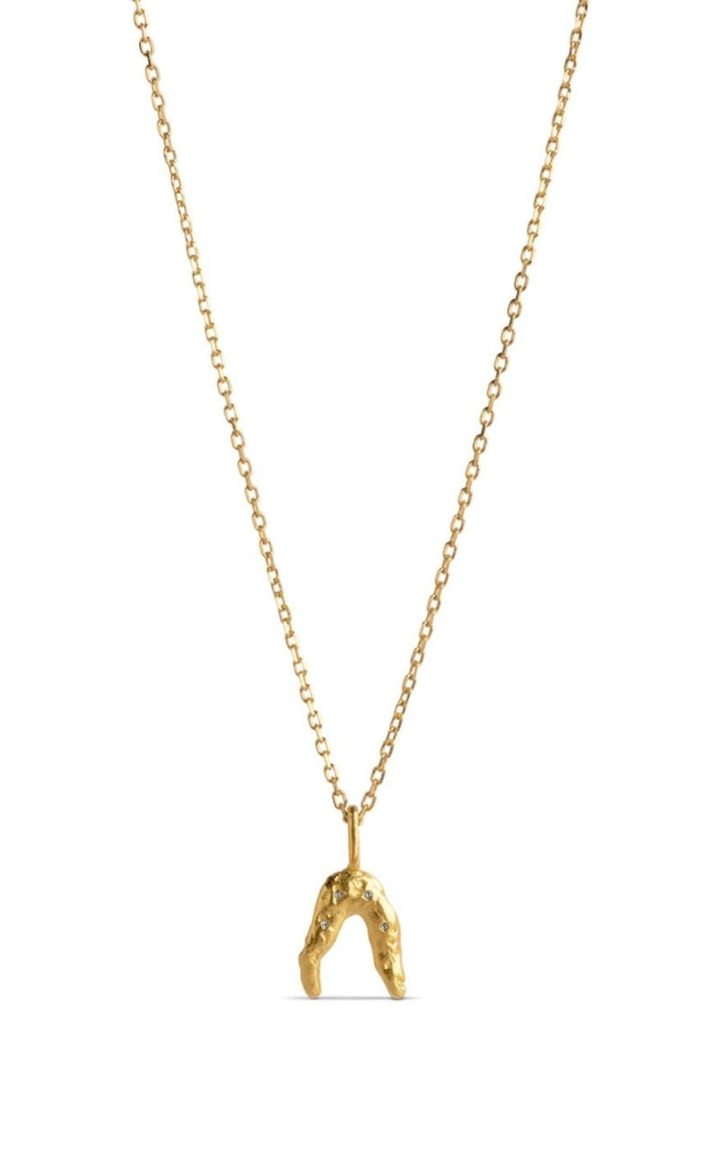 ENAMEL Copenhagen Halskæde - Wishbone - Gold Colour