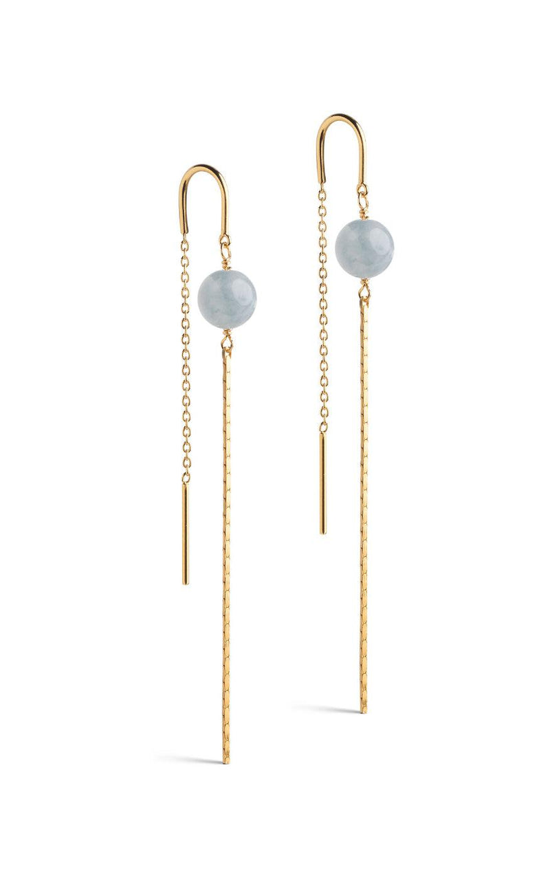 ENAMEL Copenhagen Øreringe - Aga - Light Blue