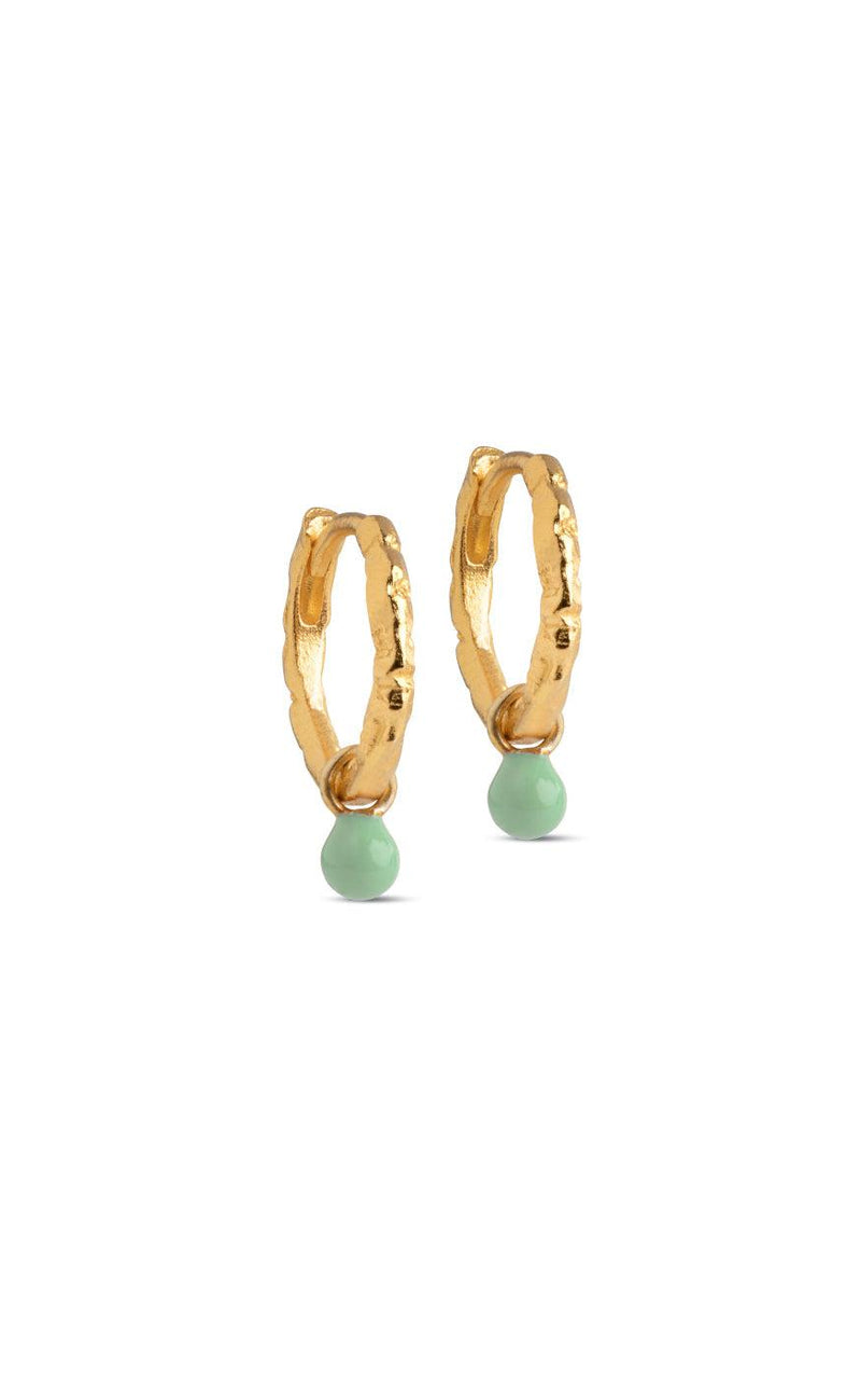 ENAMEL Copenhagen Øreringe - Belle - Dusty Green