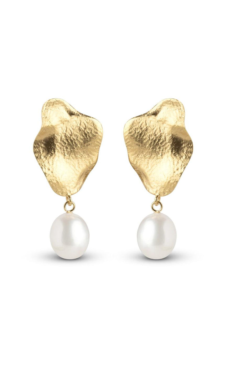 ENAMEL Copenhagen Øreringe - Caia Large - Pearls