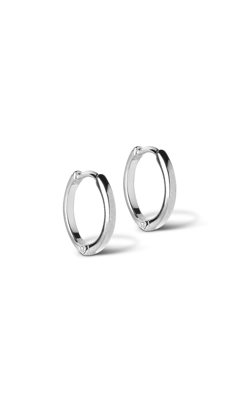 ENAMEL Copenhagen Øreringe - Classic Hoops - Silver Colour