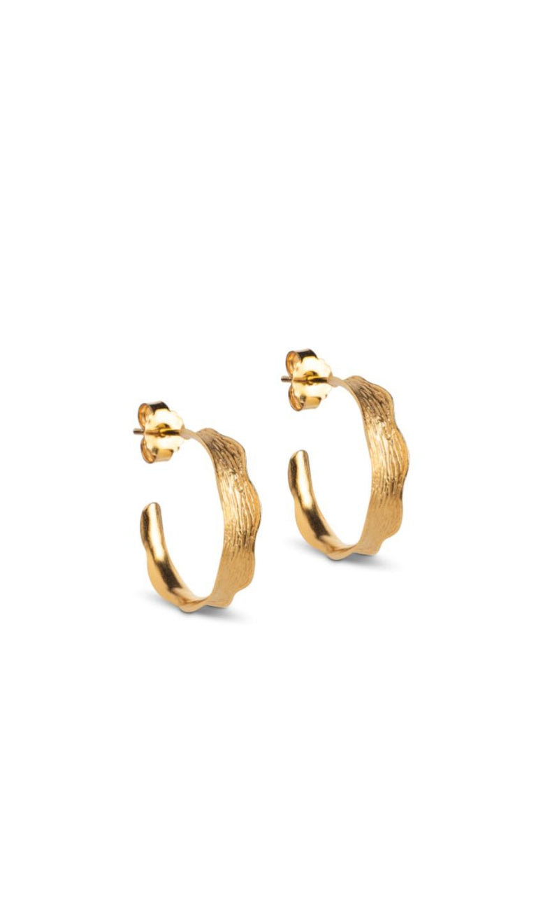 ENAMEL Copenhagen Øreringe - Hoops - Ane Small - Gold Colour