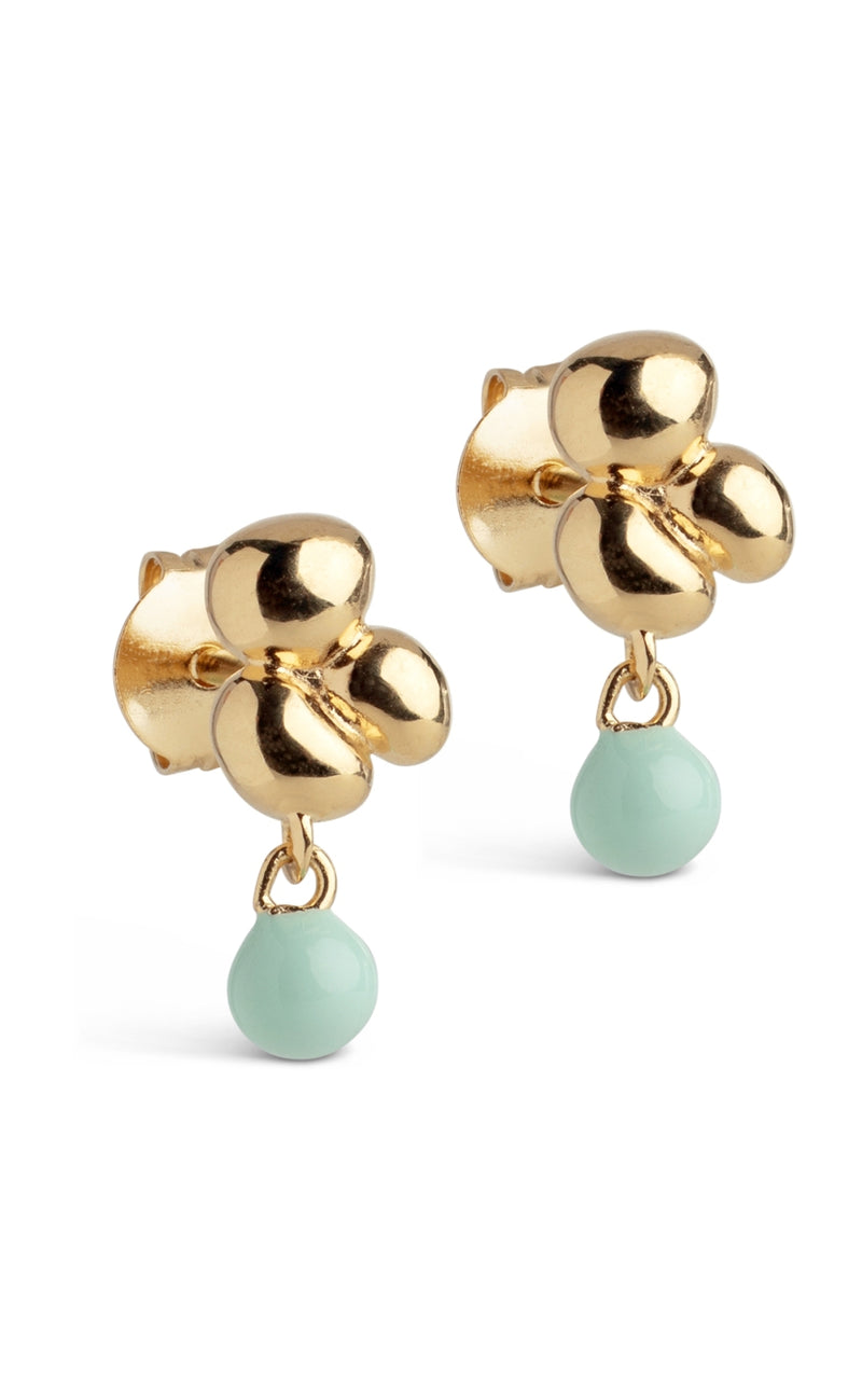ENAMEL Copenhagen Øreringe - Nara Ball - Mint