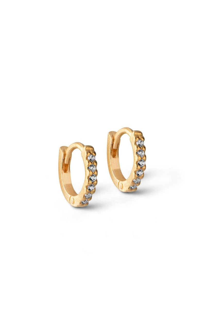 ENAMEL Copenhagen Øreringe - Petite Flora 6 mm - Gold Colour