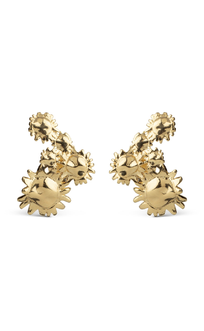 ENAMEL Copenhagen Øreringe - Studs Sunshine Field - Gold Colour