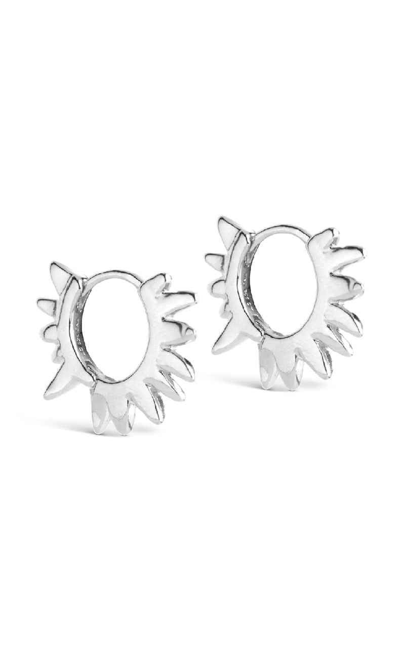 ENAMEL Copenhagen Øreringe - Sunshine Leaves - Silver Colour