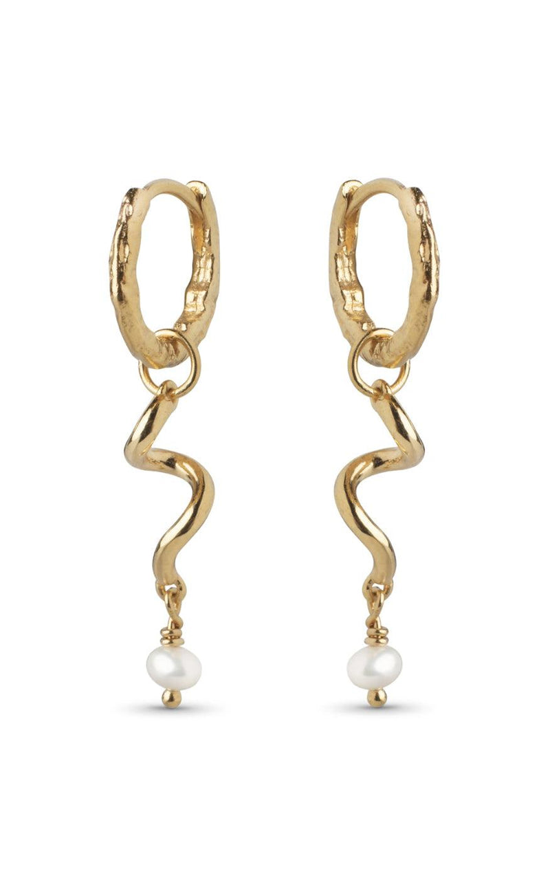 ENAMEL Copenhagen Øreringe - Twist - Gold Colour