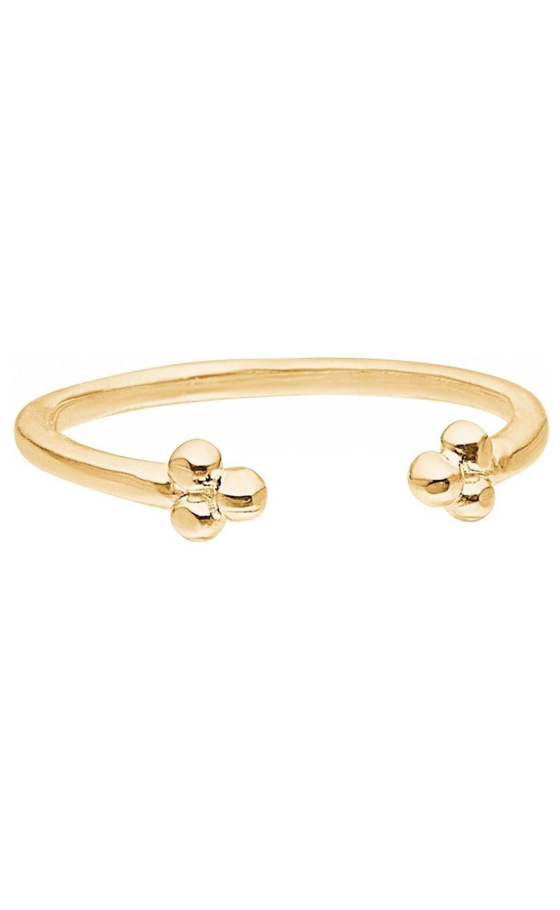 ENAMEL Copenhagen Ring - Simple Flower - Gold Colour