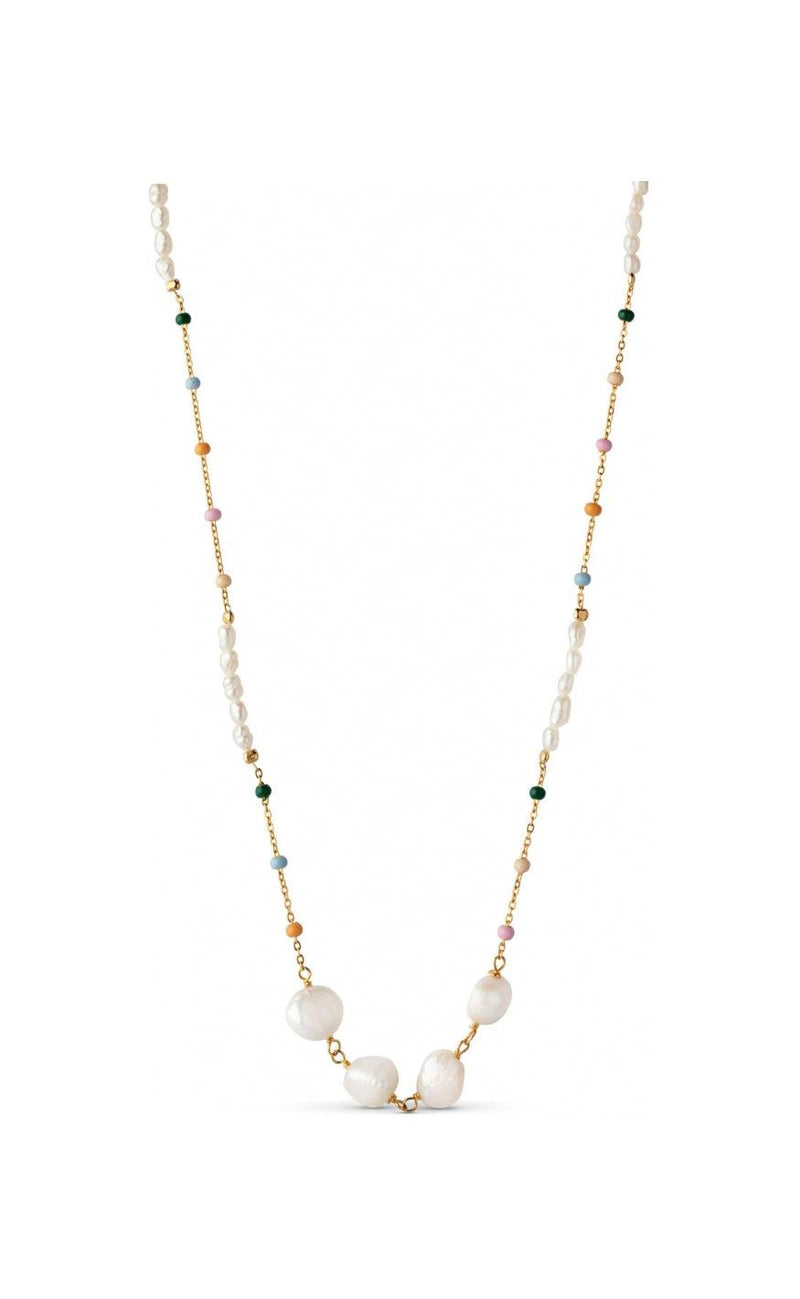 Enamel Halskæde - Lola Perla - Dreamy/Pearl