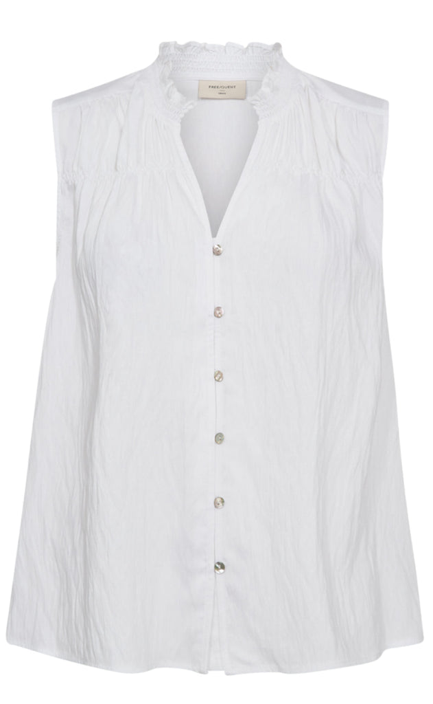 Freequent Blouse - Ally - Brilliant White