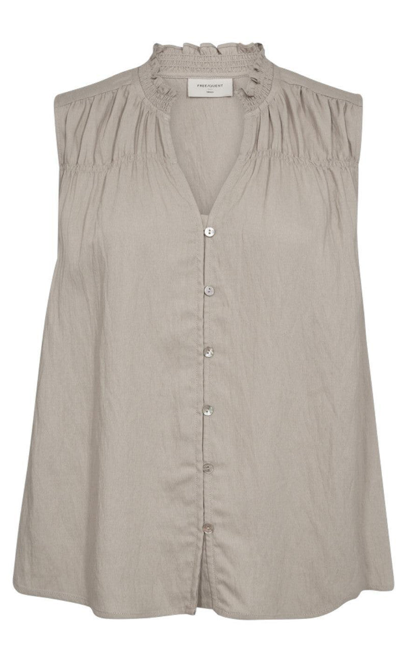 Freequent Bluse - Ally - Simply Taupe
