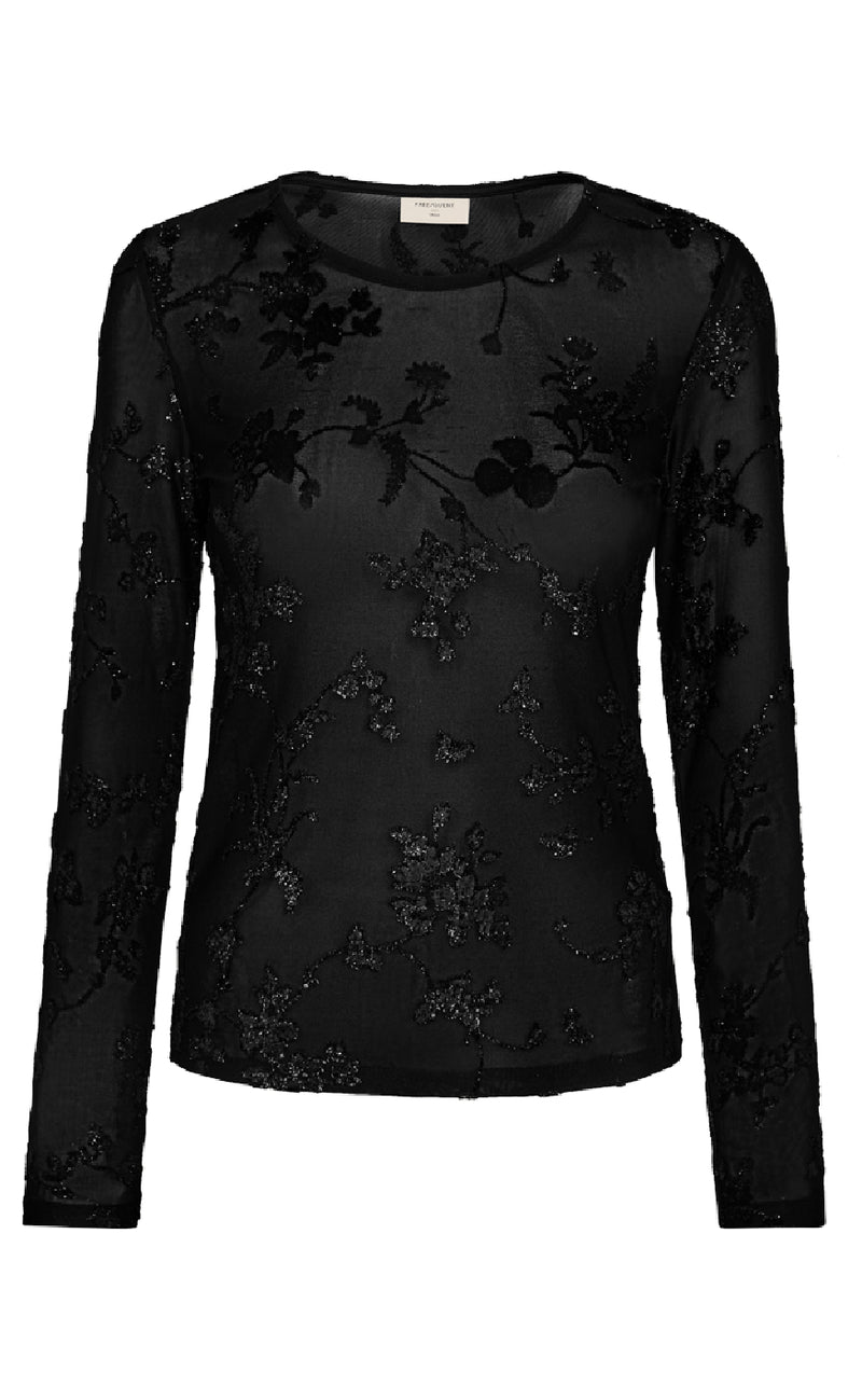 Freequent Bluse - Biska - Black