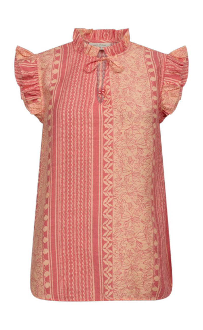 Freequent Bluse - Blase - Georgia Peach W. Peach Nectar