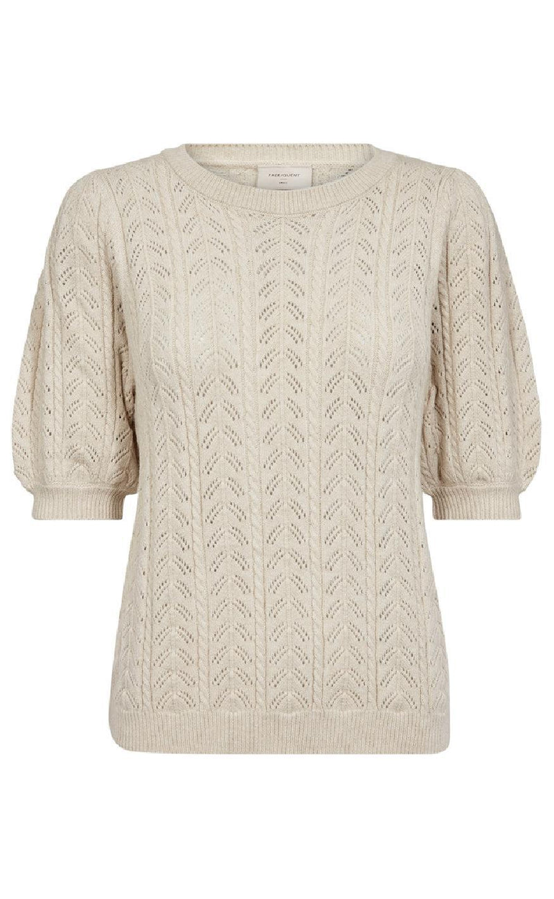 Freequent Bluse - Clarry - Sand Melange