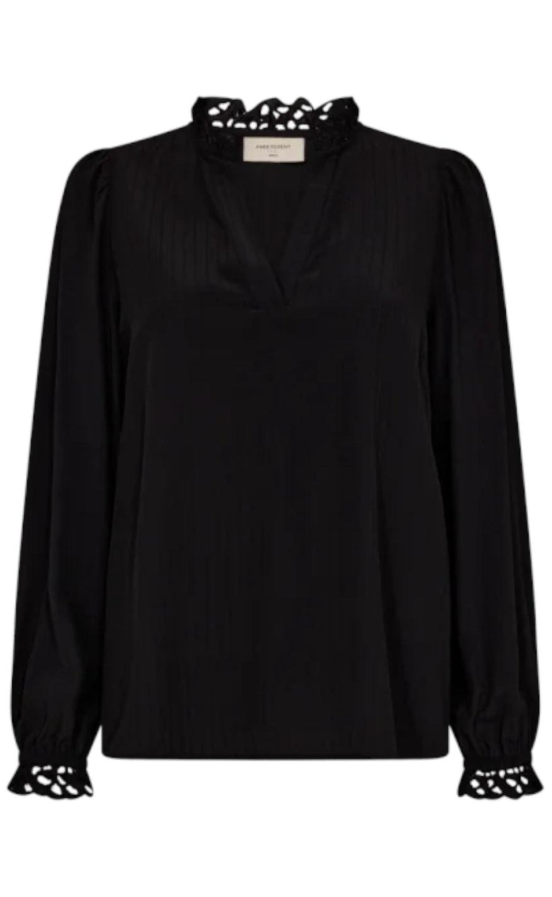 Freequent Bluse - Ily - Black