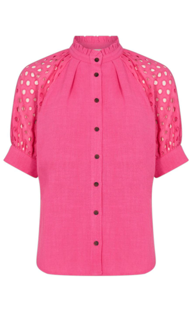 Freequent Bluse - Lara - Carmine Rose