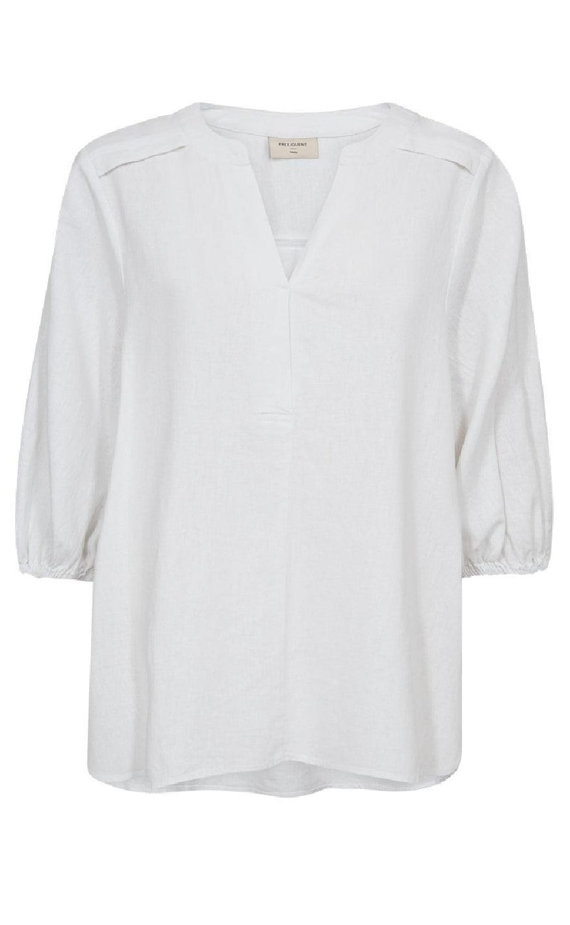 Freequent Bluse - Lava 204290 - Brilliant White