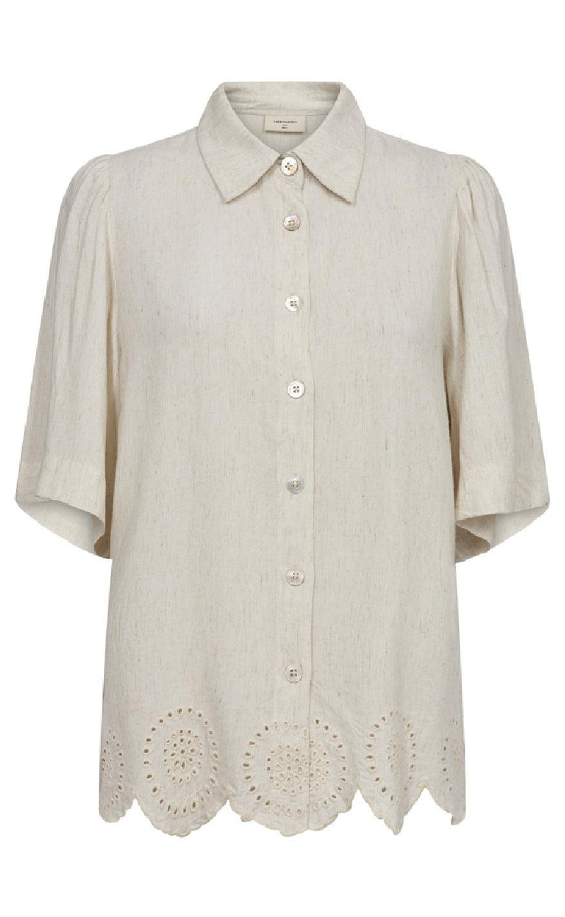 Freequent Bluse - Linus - Moonbeam Melange