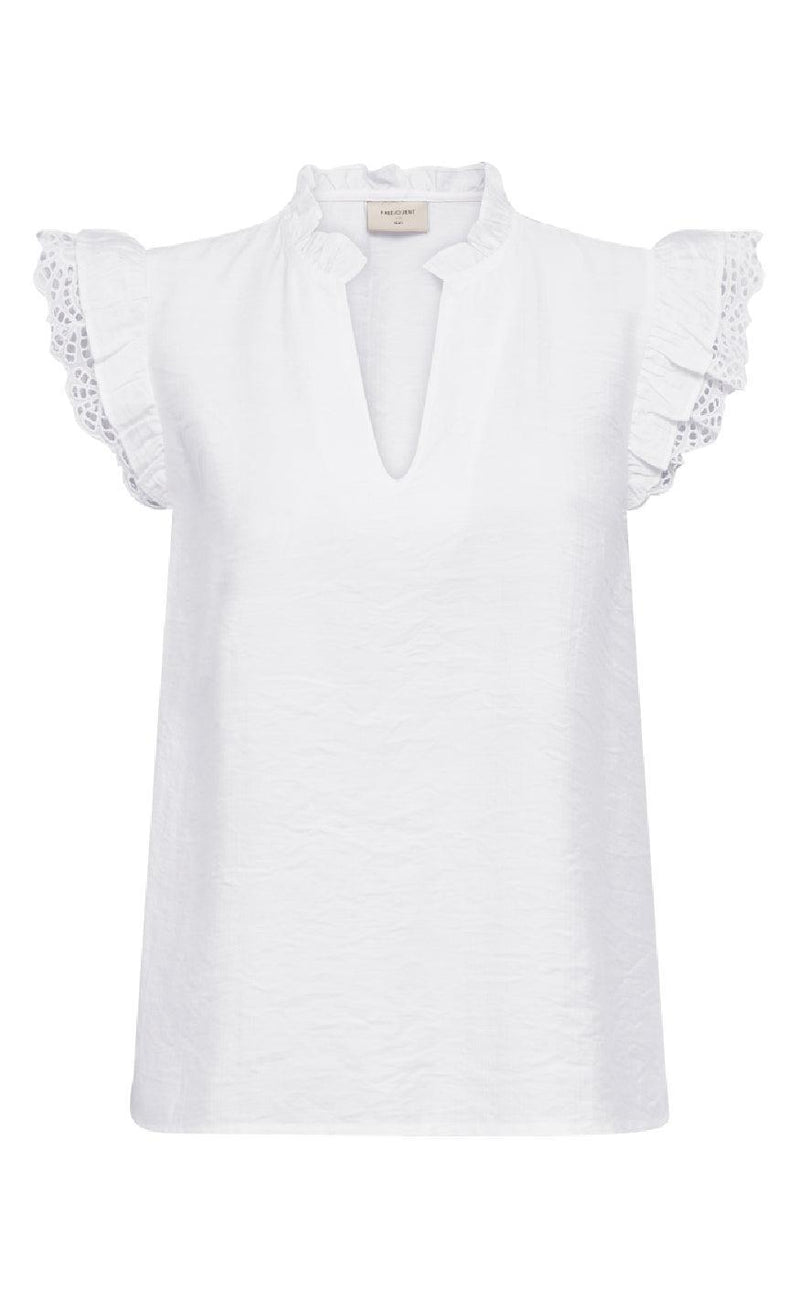 Freequent Bluse - Lisa - Brilliant White
