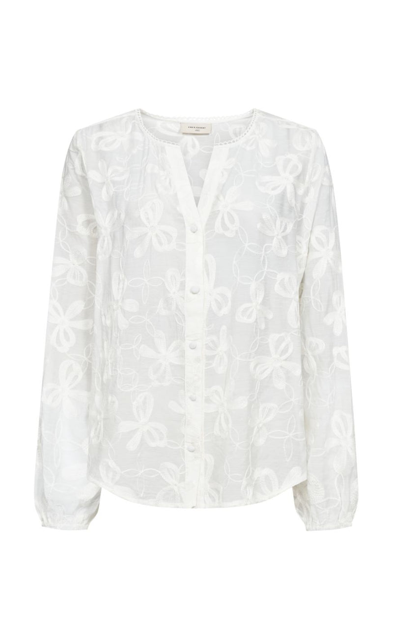 Freequent Bluse - Randy - Star Off-white