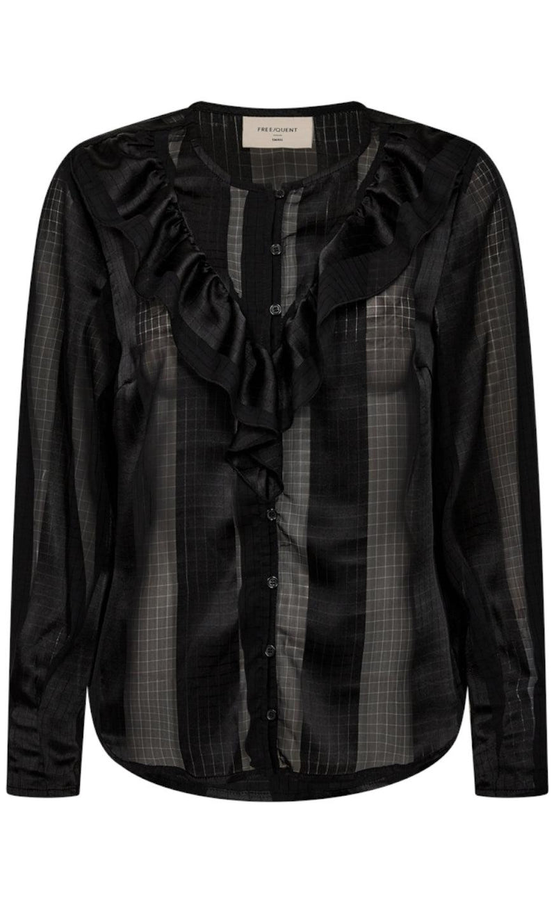 Freequent Bluse - Straba - Black