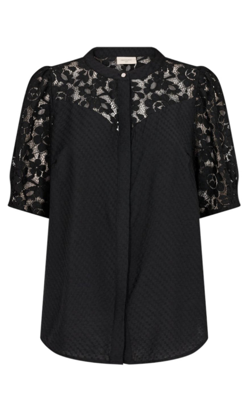 Freequent Bluse - Vialipa - Black