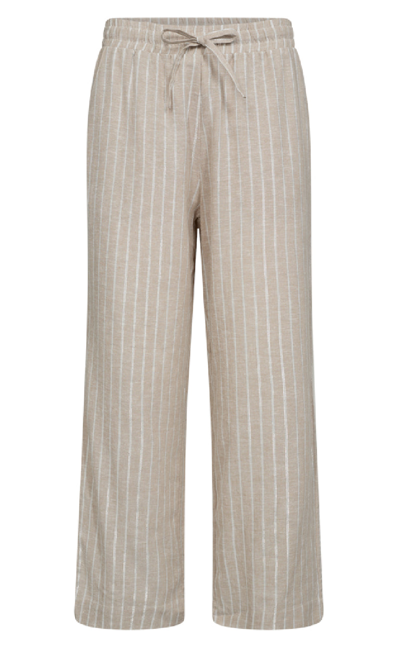 Freequent Bukser - Lalux - Sand Melange w. Off-White