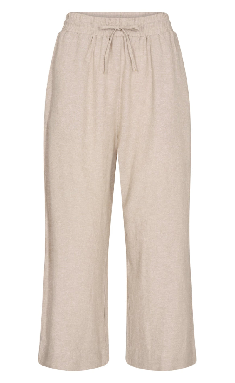 Freequent Bukser - Lava Ankle - Sand Melange