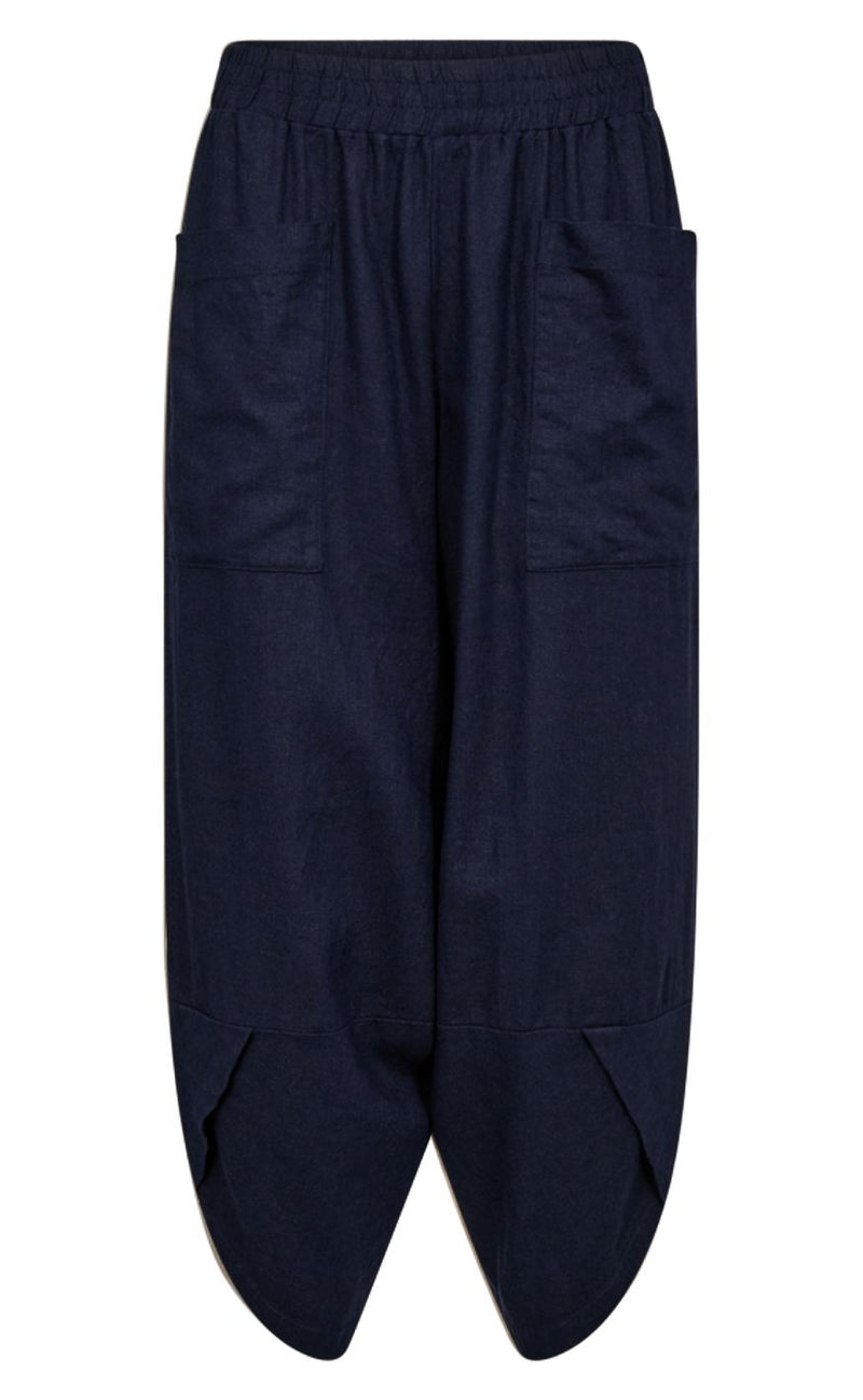 Freequent Bukser - Lava Balloon - Navy Blazer
