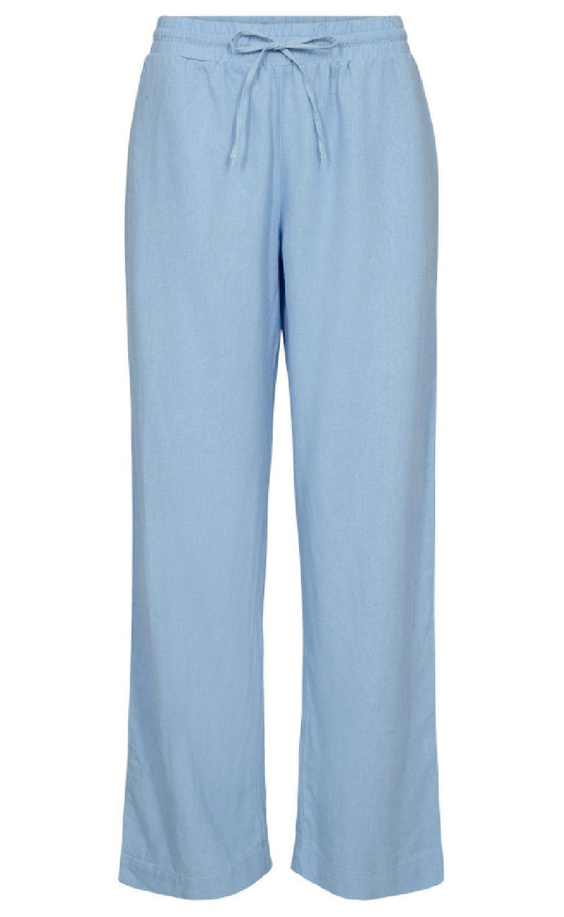 Freequent Bukser - Lava - Chambray Blue