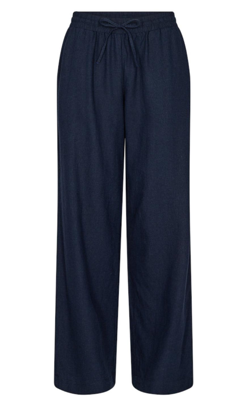 Freequent Bukser - Lava - Navy Blazer