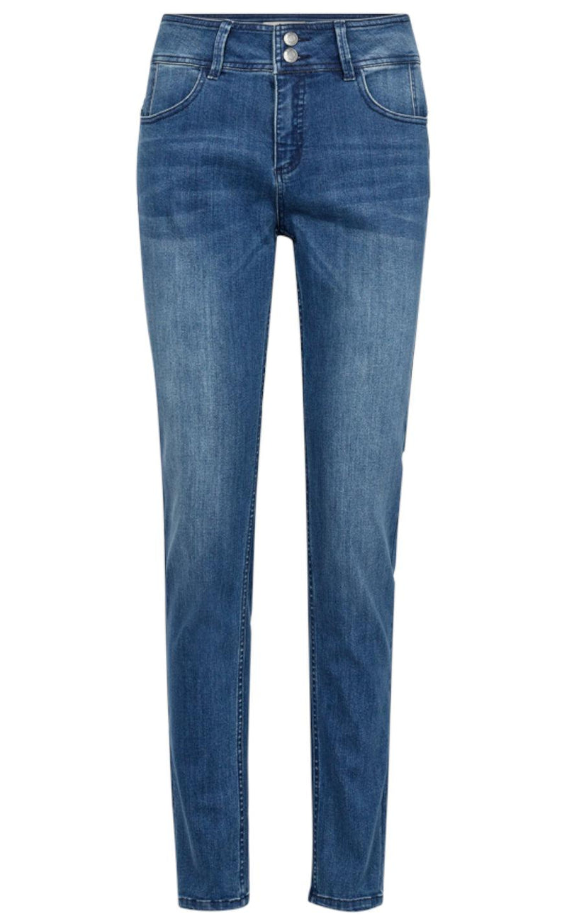 Freequent Bukser - Lopez - Light Medium Blue Denim