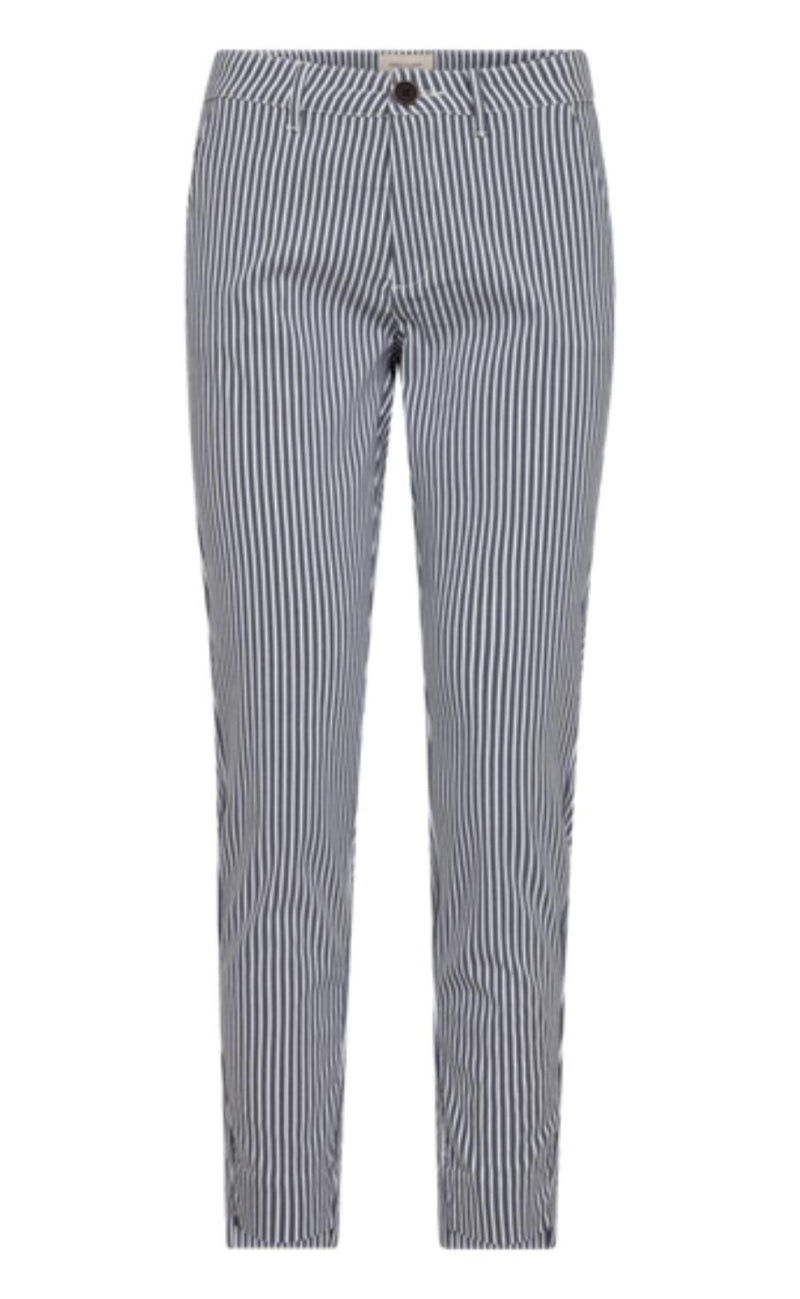 Freequent Bukser - Rex - Navy Blazer w. Star Off-white