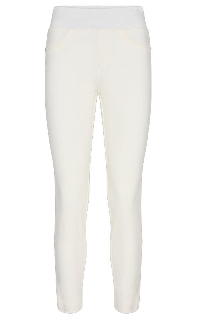 Freequent Bukser - Shantal Ankle Raw - Bright White Denim