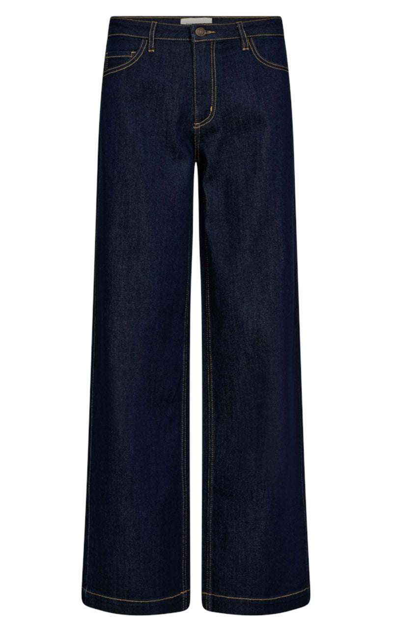 Freequent Bukser - Sindy - Dark Blue Denim