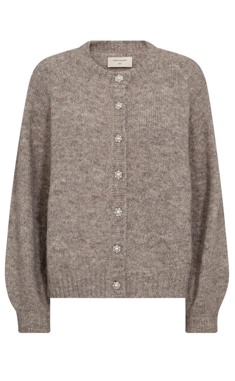 Freequent Cardigan - Louisa - Desert Taupe Melange